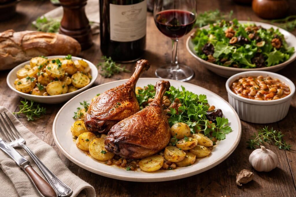 découvrez les meilleurs accompagnements pour sublimer votre confit de canard et transformer ce plat traditionnel en un véritable délice gastronomique.