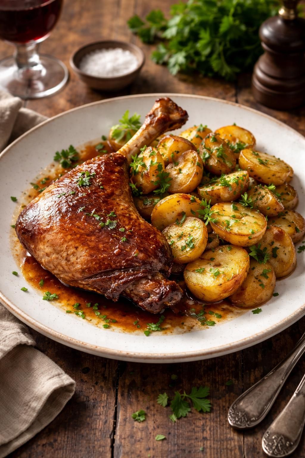 découvrez les meilleurs accompagnements pour sublimer votre confit de canard et savourer ce plat traditionnel français dans toute sa richesse.