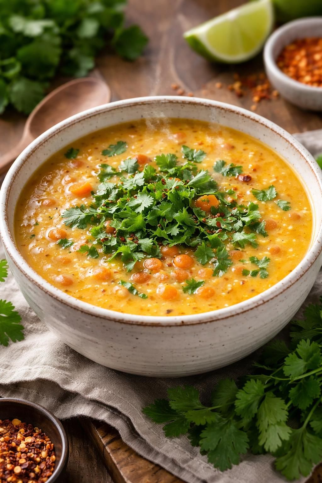 découvrez la recette saine et réconfortante de la soupe lentille corail, carotte et lait de coco, idéale pour un repas chaleureux et plein de saveurs.