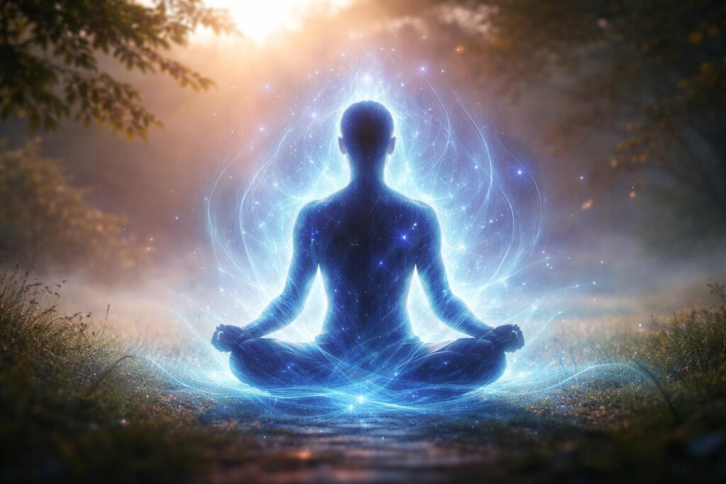 découvrez la signification de l'aura bleue et ce qu'elle révèle sur votre énergie intérieure, votre calme, votre intuition et votre équilibre émotionnel.