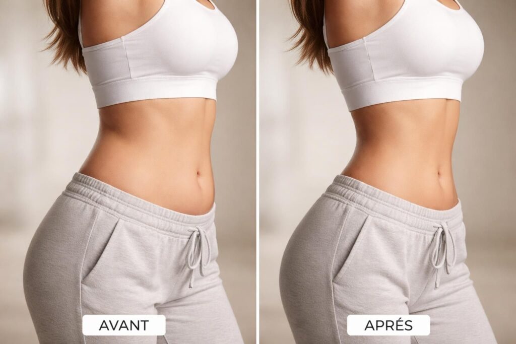 découvrez les résultats attendus avant et après une séance de cryolipolyse, une méthode non invasive pour éliminer les graisses localisées et sculpter votre silhouette.